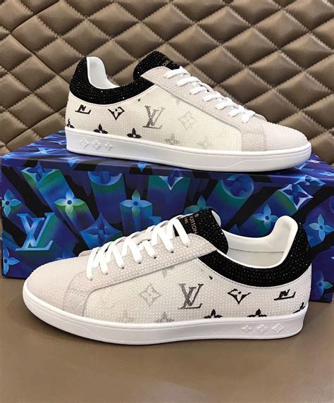 lv mens sneakers 2017|louis vuitton men's white sneakers.